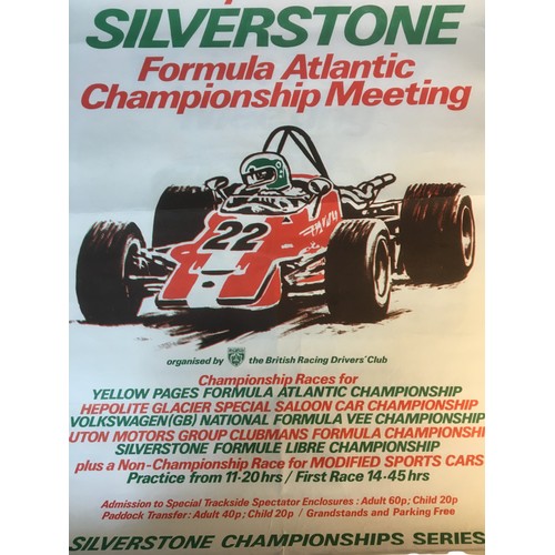 250 - Vintage Silverstone Automobilia Posters and Programmes from 1968 Onwards together with 