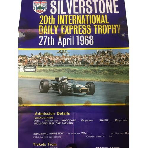 250 - Vintage Silverstone Automobilia Posters and Programmes from 1968 Onwards together with 