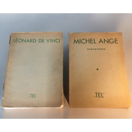 256 - 1934 & 1935 Leonardo da Vinci Paintings and Sketches and Michael Angelo Sculptures. Both Printed... 