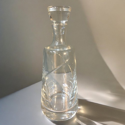 101 - Tapio Wirkkala (Finnish) Crystal Vase etched Mark to base 1989,  Waterford Crystal Decanter of Club ... 