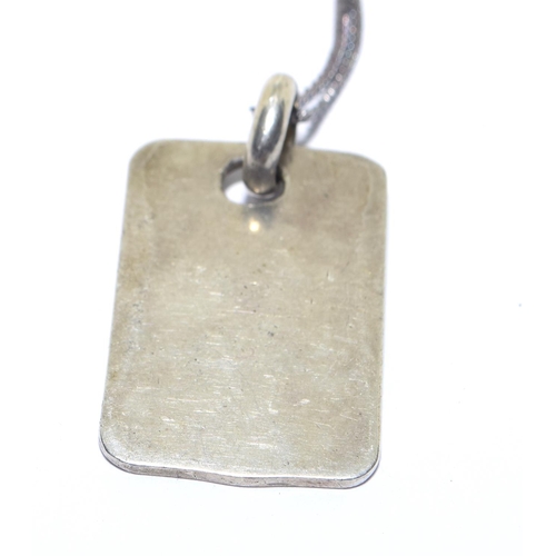 322 - 925 silver hallmarked Ingot and neck chain