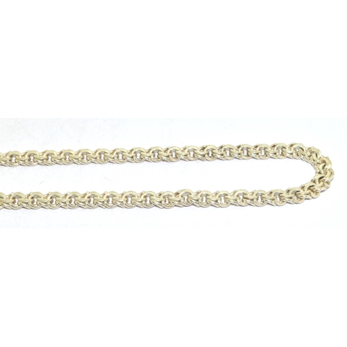 336 - 925 silver fancy link neck chain 60 cm long 25g