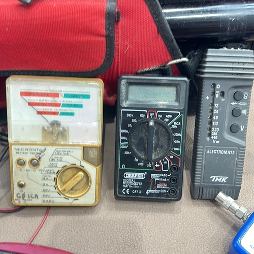 278 - Collection of vintage electronics, including BT oscillators, Micronta battery tester, Draper digital... 