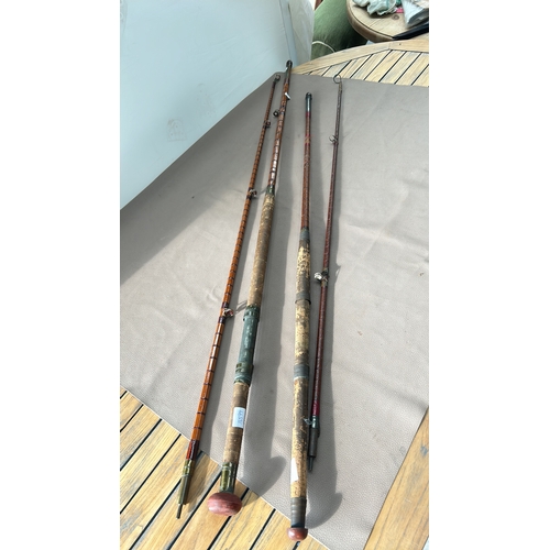 310 - vintage cane fishing rods