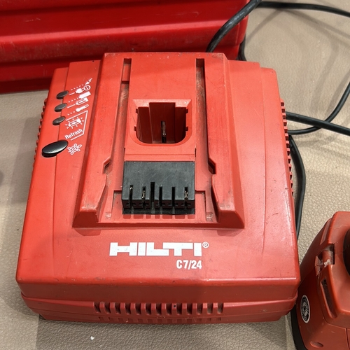 404 - Hilti SFH 151-A Cordless Impact Driver, 3.0 Ah NiMH. 2 cordless work lights. Includes two Hilti NiMH... 