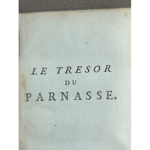 359 - 1762 First edition, 'Le Tresor du Parnasse' French volume