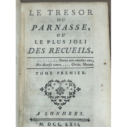 359 - 1762 First edition, 'Le Tresor du Parnasse' French volume