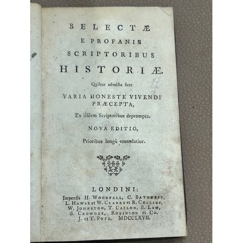 360 - 1767 'Selectae e Profanis Scriptoribus Historae' Nova Edition