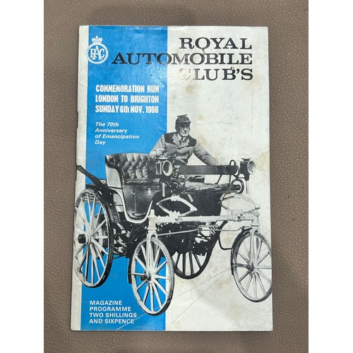 363 - 1966 Commemorative programme, RAC 'London to Brighton' Car Run