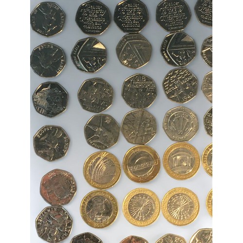 179 - Large Quantity of Collectable 50p's and £2 coins - London Underground, Beatrix Potter, Sherlock Holm... 