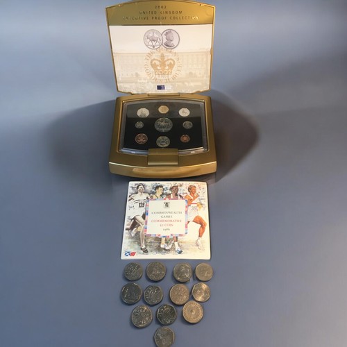 180 - Royal Mint 2002 Executive UK Proof Collection together with Common Wealth Games 1986 Commemorative £... 