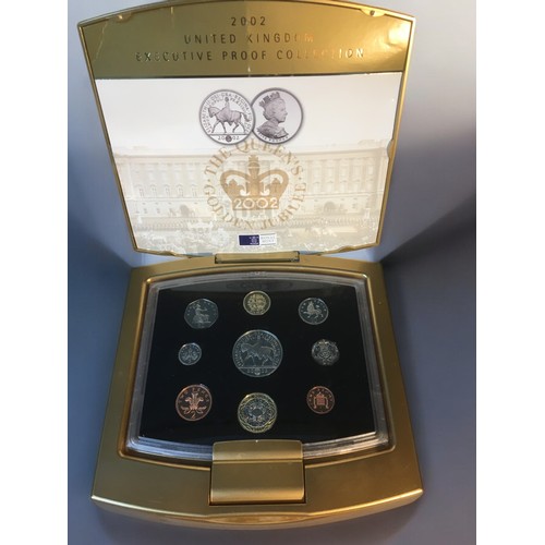 180 - Royal Mint 2002 Executive UK Proof Collection together with Common Wealth Games 1986 Commemorative £... 