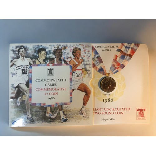 180 - Royal Mint 2002 Executive UK Proof Collection together with Common Wealth Games 1986 Commemorative £... 