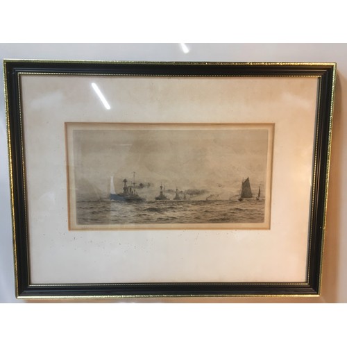 344 - William Lionel Wyllie 1851-1931 British - Original Pencil Signed Etching. 