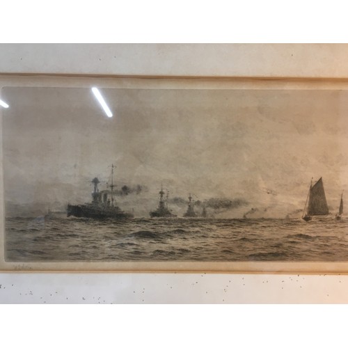 344 - William Lionel Wyllie 1851-1931 British - Original Pencil Signed Etching. 