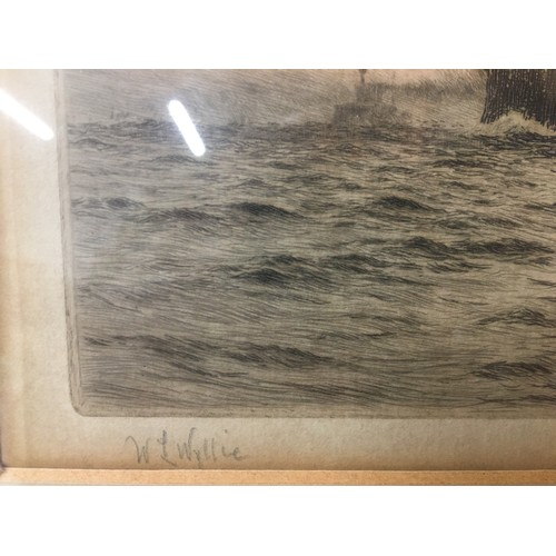 344 - William Lionel Wyllie 1851-1931 British - Original Pencil Signed Etching. 