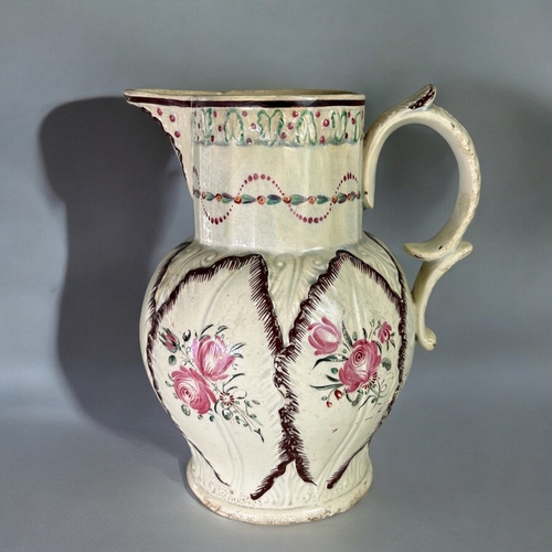 290 - A collection of 19th century English pottery.Includes a Burton barrel shaped pitcher, A Masons 'hunt... 