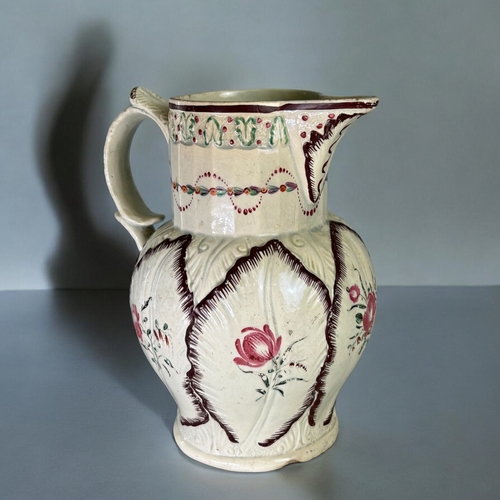 290 - A collection of 19th century English pottery.Includes a Burton barrel shaped pitcher, A Masons 'hunt... 