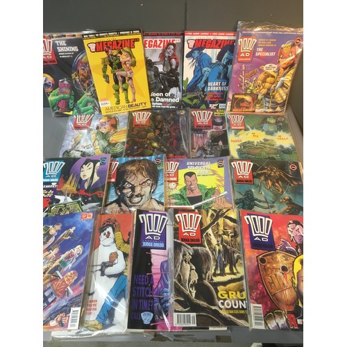 265 - 2000 AD Comics Large Quantity 75+, 89-91 to include Megazines!