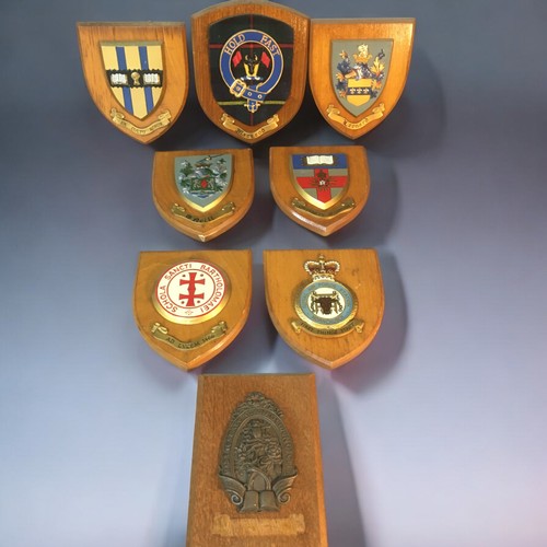 13 - Vintage Heraldic and other Plaques X 8 to include 