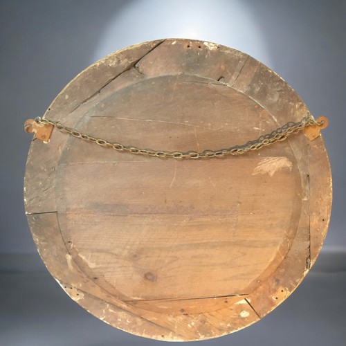 14 - 19th Century Convex Large Porthole Mirror.Dia 60cm.