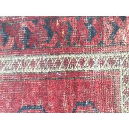 367 - Antique Turkemen Prayer Rug. Of Traditional Design Handmade and Knotted.L 99cmw 78cm