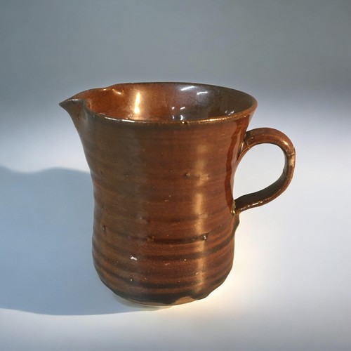 84 - 1960-65 David Leach St Ives pottery Tenmoku Glaze Milk jug