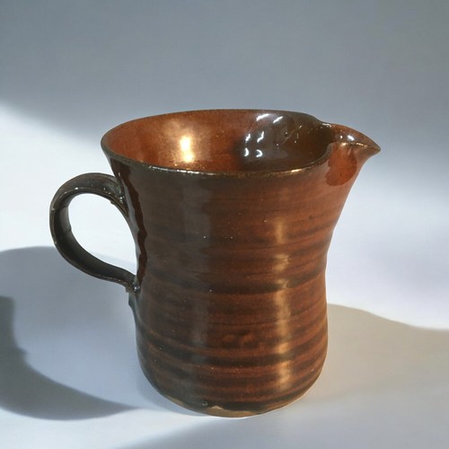 84 - 1960-65 David Leach St Ives pottery Tenmoku Glaze Milk jug