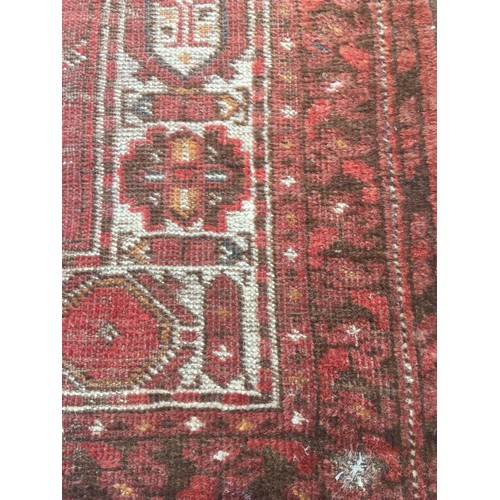 366 - Vintage Erasri Beshir Prayer Rug. Gul Design to Centre with Almond Blossom Design Border.L 106cmW 74... 