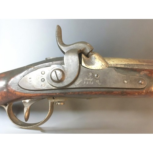 44A - Carl Gustaff Swedish Black Powder Percussion Cap Rifle. Fully Stamped and Dated 1851.Length (Stock t... 