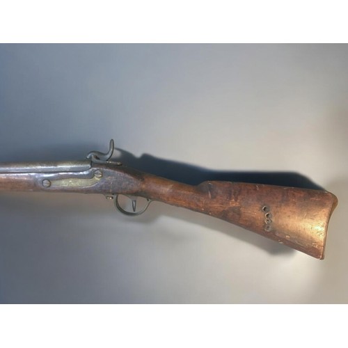 44A - Carl Gustaff Swedish Black Powder Percussion Cap Rifle. Fully Stamped and Dated 1851.Length (Stock t... 