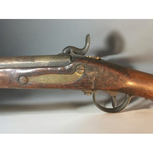 44A - Carl Gustaff Swedish Black Powder Percussion Cap Rifle. Fully Stamped and Dated 1851.Length (Stock t... 