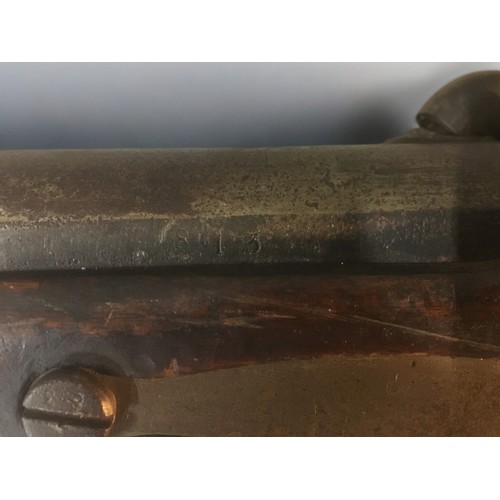 44A - Carl Gustaff Swedish Black Powder Percussion Cap Rifle. Fully Stamped and Dated 1851.Length (Stock t... 