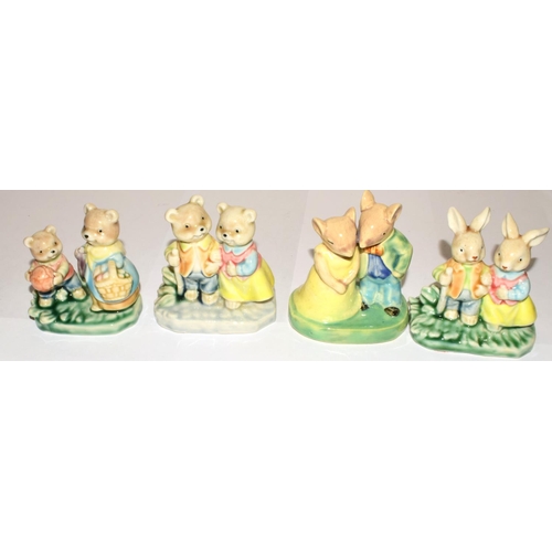 294 - Collection of Vintage porcelain Bear, Mice, and Rabbit figures many depicting children's story book ... 