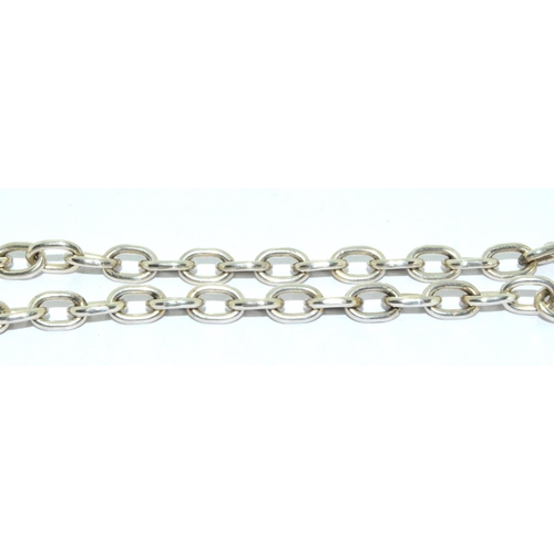 172 - 925 silver long length neck chain 75cm long 45g 