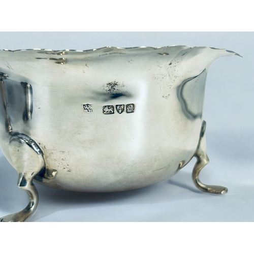 558 - A Chester silver footed bowl. George Nathan & Ridley Hayes, Chester 1904.Together with a pair of... 