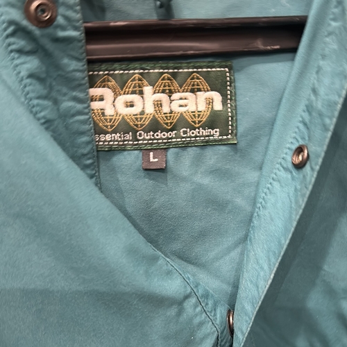 240 - Rohan Essential Outdoor Clothing fleece jacket, size L, features teal lining and durable constructio... 