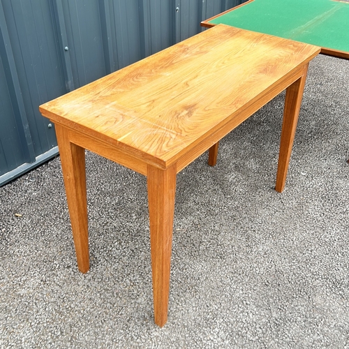 67 - 2 Military Card tables table featuring clean lines and a natural wood grain finish.