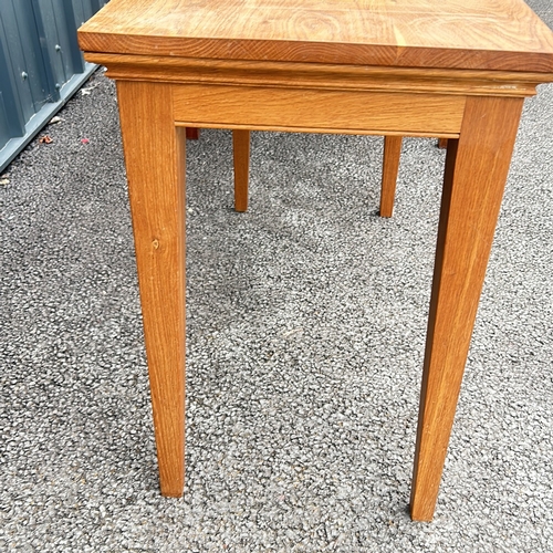 67 - 2 Military Card tables table featuring clean lines and a natural wood grain finish.