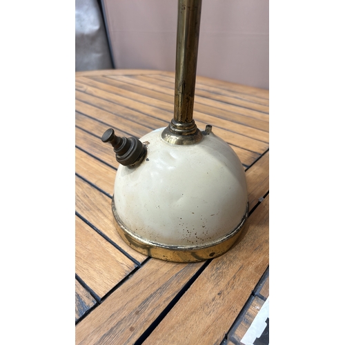 347 - Vintage Tilley lamp with glass globe and brass stand, complete with part number 164X.