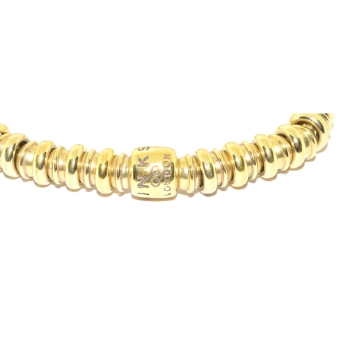 319 - Authentic Links of London 925 silver/gold vermeil bracelet