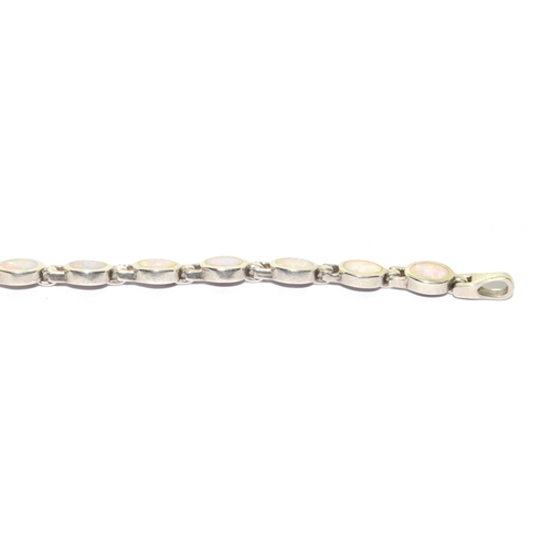 324 - Opal 925 silver line bracelet