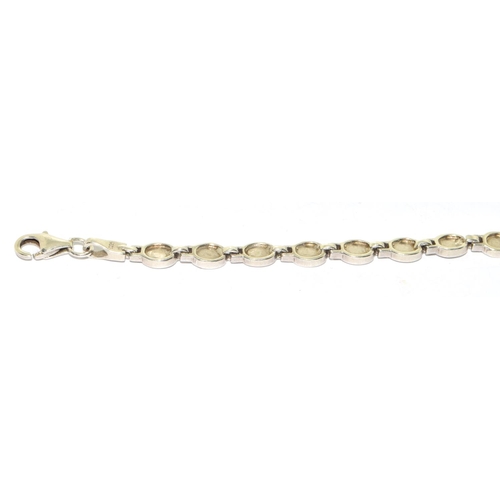 324 - Opal 925 silver line bracelet