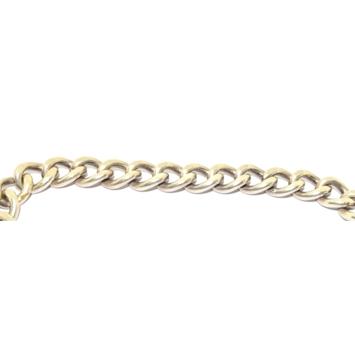 12 - Good solid 925 silver ladies bracelet with a heart padlock and safety chain 31g