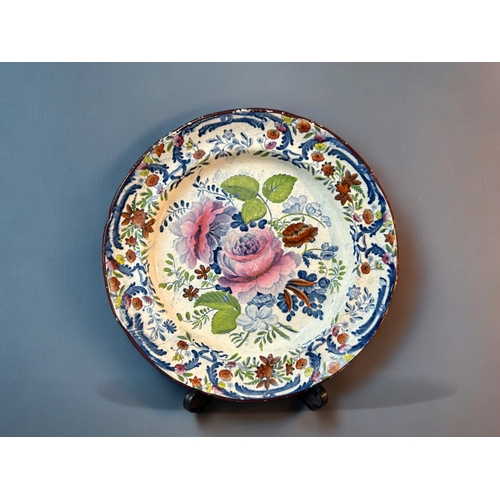 325 - A collection of 19th century English ceramics.Including Booths 'Pine Cone' pattern plates & dish... 