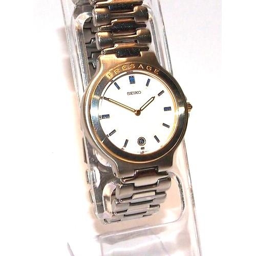 263 - Seiko Presage mid-size quartz dress watch ref:5E39-6A00. Working at time of listing.