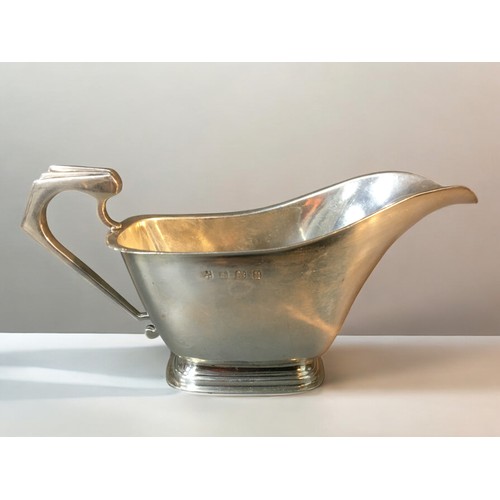 180 - Art Deco Silver Hallmarked Birmingham 1936 Cream Jug By William Neale and Son, and a Birmingham Silv... 