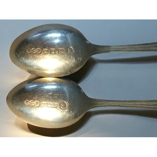 181 - Georgian and Later Silver Hallmarked Items - Enamel Spoons, Sugar tongs, Spoons etc 159g