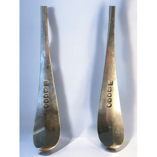 184 - Peter and Anne Bateman Georgian Silver Hallmarked Serving Spoons London 1796. 130g.