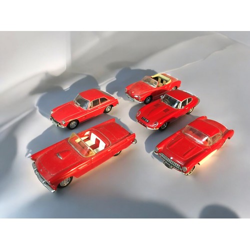 97 - Dinky, Matchbox and other Metal Model Cars, Ferrari, Mercedes, Jaguar, Corvette, Aston Martin, Trium... 